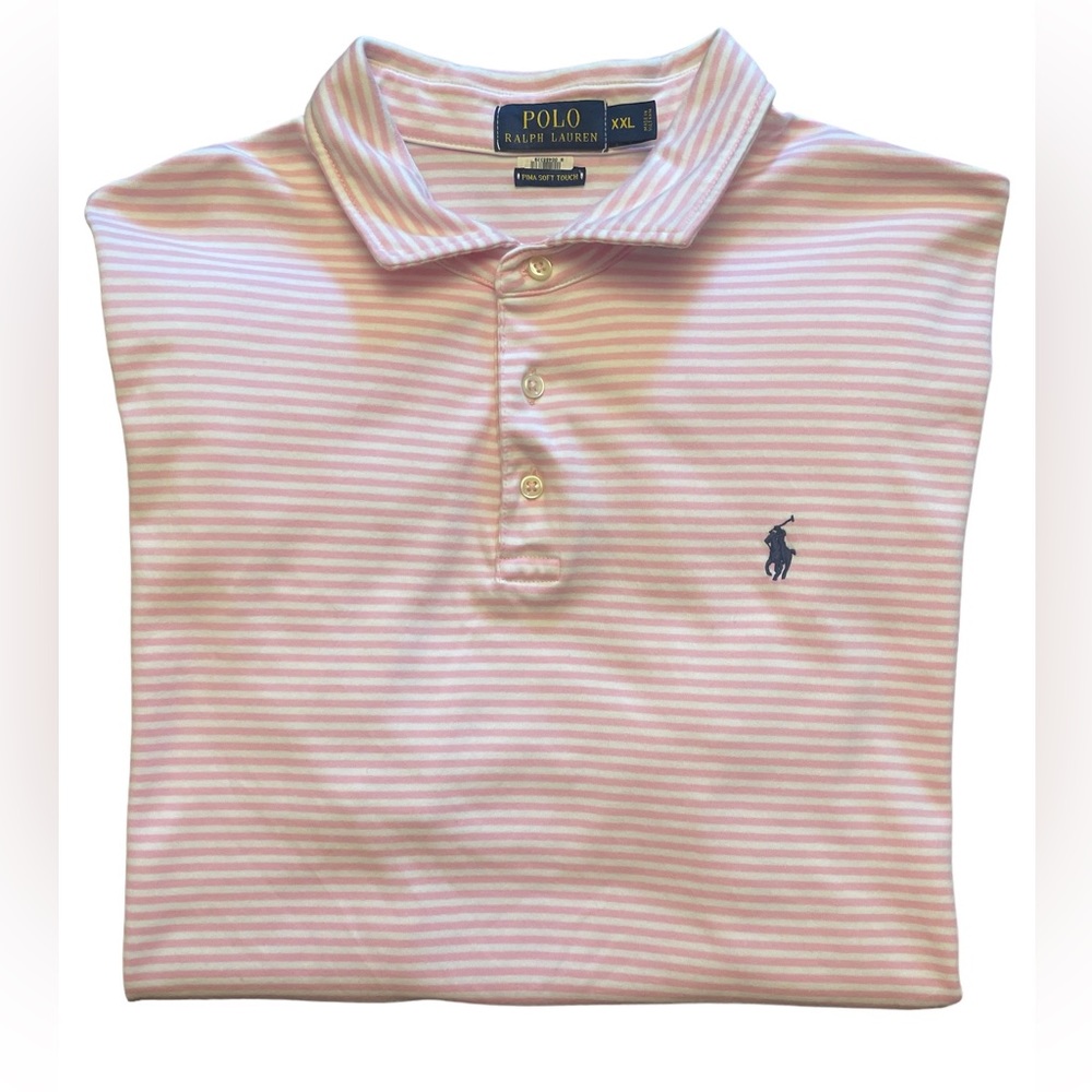 Polo Ralph Lauren Pima Soft Men Collar Shirt XXL EUC